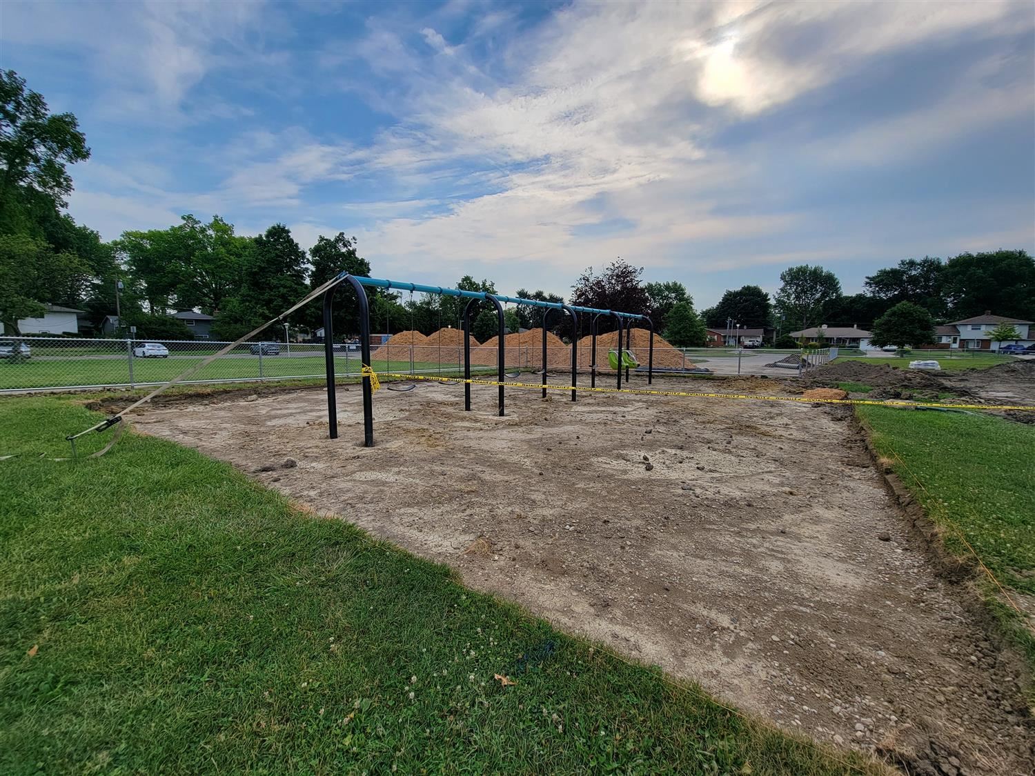 under construction swings